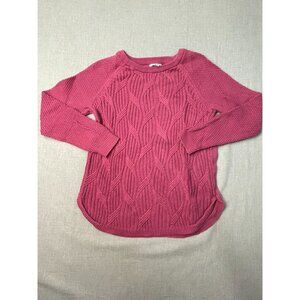 Sonoma Women's Rouge Medium Knit Long Sleeve Round Neck Pullover Sweater USED